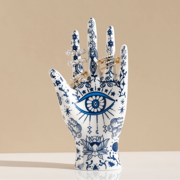 Other - Decorative Evil Eye Hand Jewelry Holder
